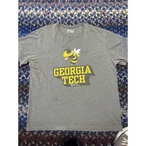 University T, Georgia Tech Buzz Shirt Men's XXL Dark Gray.